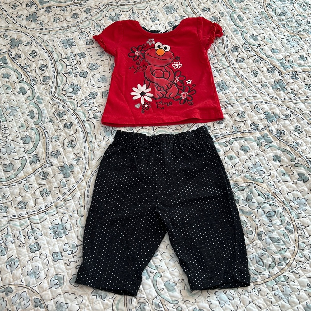 Sesame Street brand 18 months Elmo outfit great condition.
